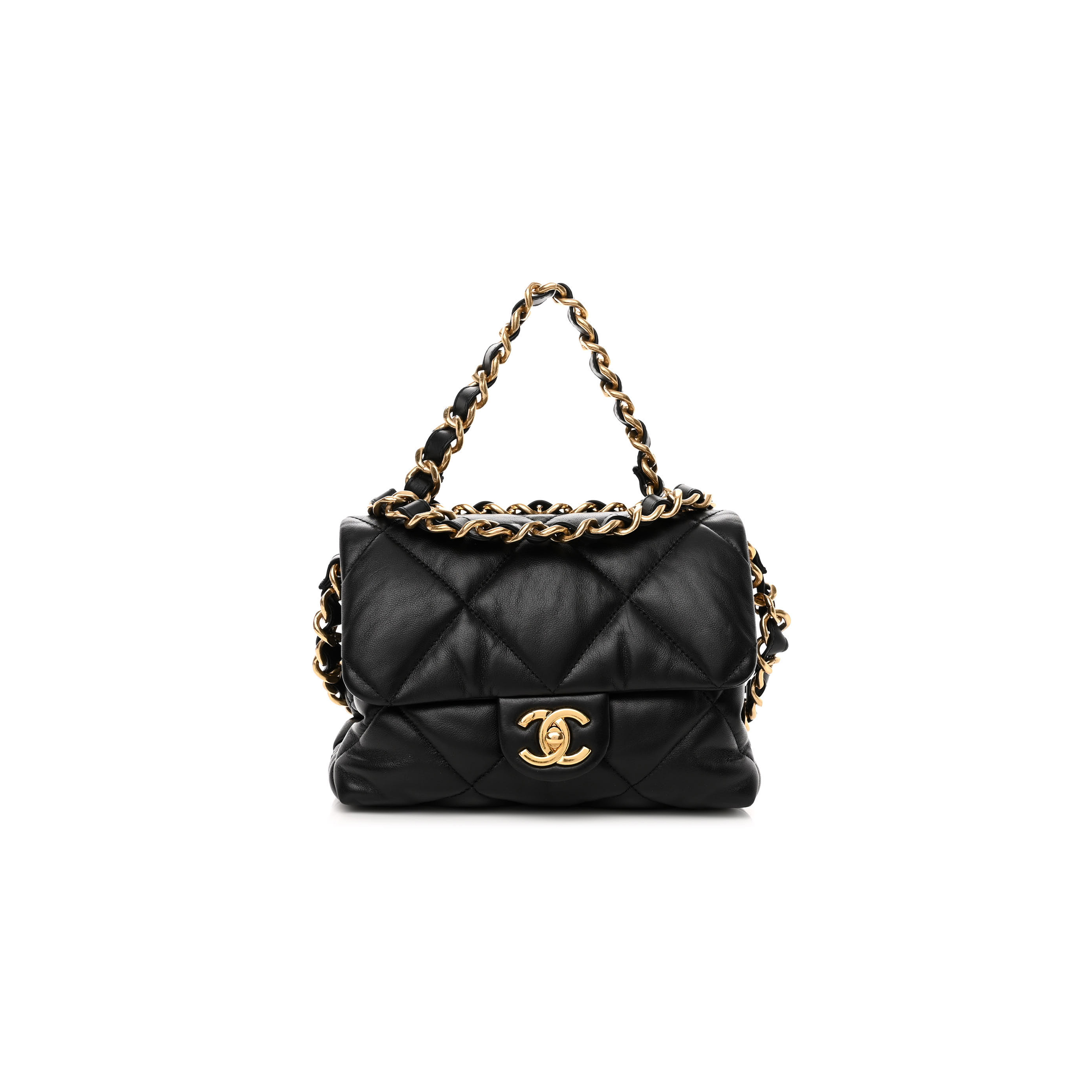 CHANEL SMALL CHAIN TOP HANDLE FLAP 1322435 (19*16*7cm)